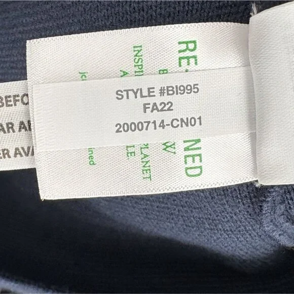 NWT J.Crew Men's Milano-Stitch Striped Sleeve Ski Sweater S Navy Red Yellow - Picture 7 of 10